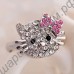 Кольцо lovely crystal bow cat ring